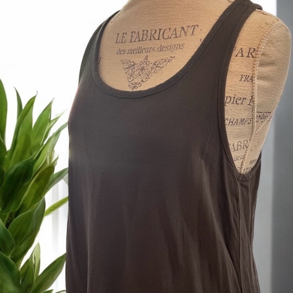 Hard Tail racer back grey dress. Great after yoga. For the beach. For the pool. - Picture 4 of 16